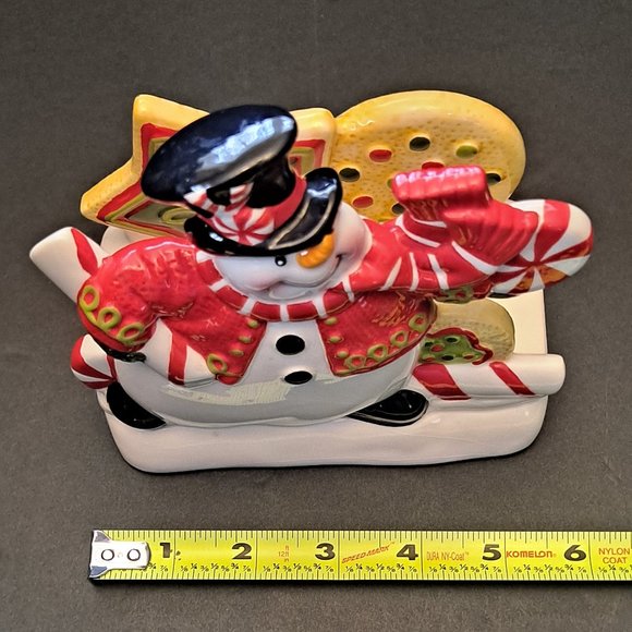 FITZ AND FLOYD CHRISTMAS NAPKIN HOLDER - Picture 8 of 8